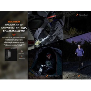 Фонарь Fenix HL16bk черный, арт. HL16bk [FENIX] 